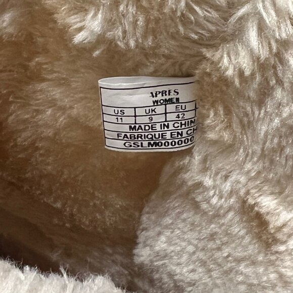 APRES Suede Boots With‎ Fur Lining & Trim Size 11 - Picture 5 of 6